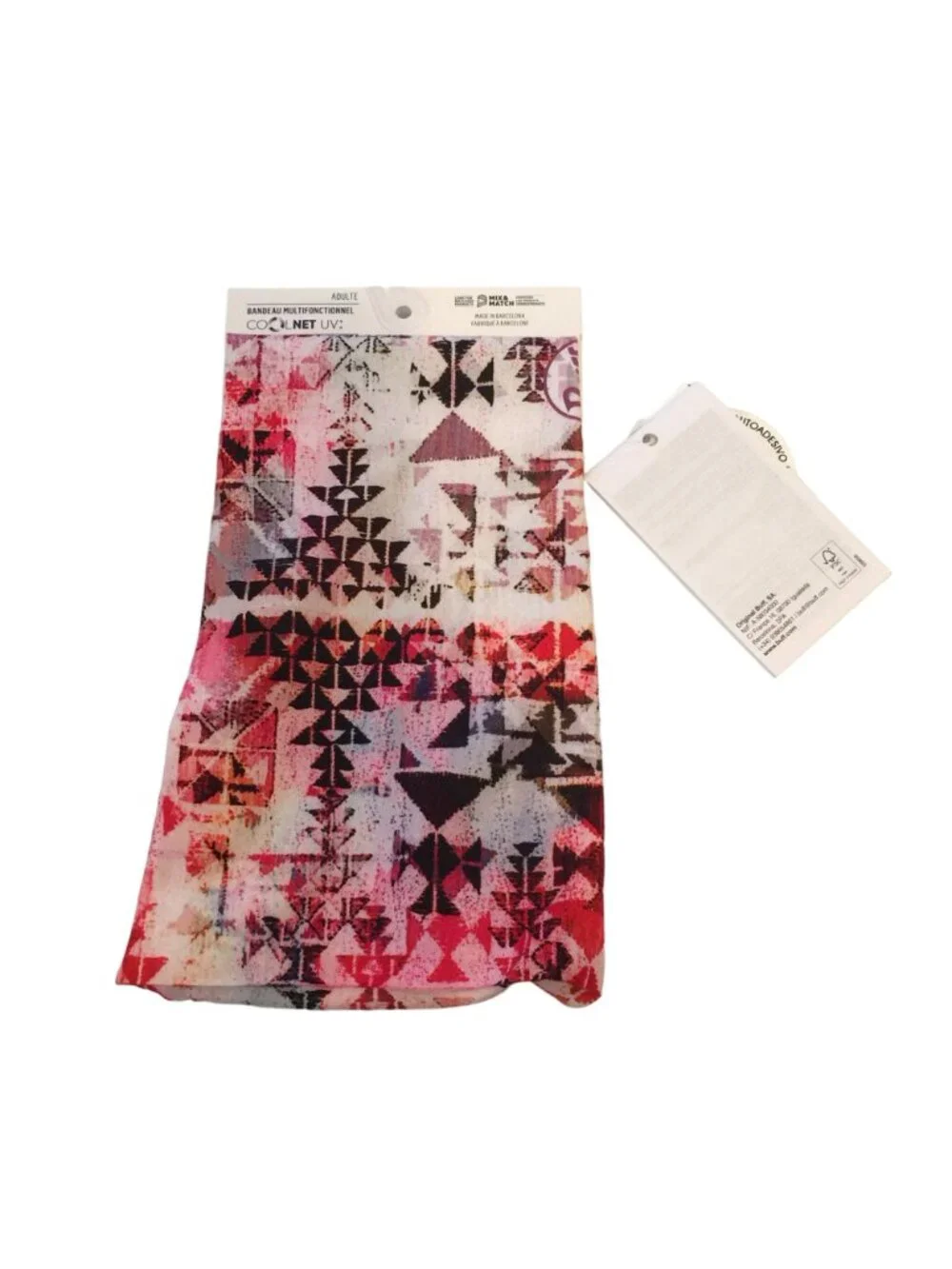 BUFF Coolnet UV+ Multifunctional Headband Abstract Pinks Black
